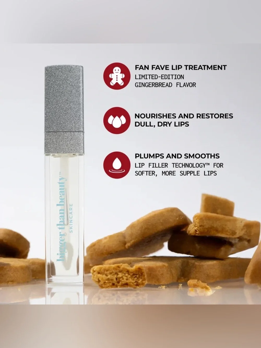 Bigger Than Beauty Pout Hero Liquid Balm Lip Treatment - Gingerbread